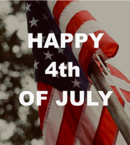 Wishing everyone a happy and safe 4th of July!